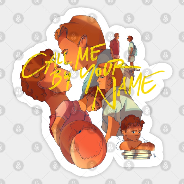 Call Me By Your Name Sticker by themunchkinboutique